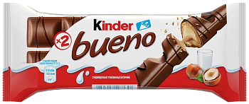 Вафли KINDER Bueno в молочном шоколаде